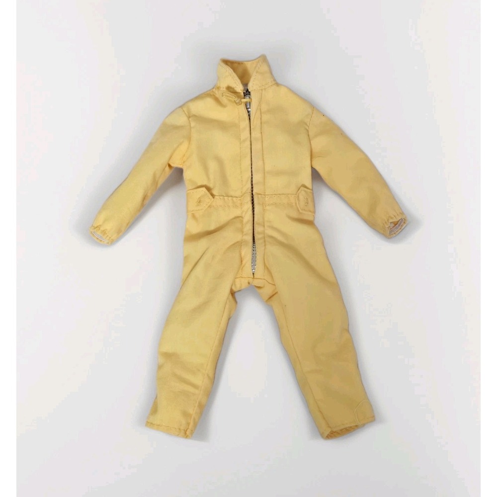 Vintage GI Joe Adventure Team Yellow Jumpsuit Hasbro Side Snaps Near Mint